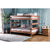 Furniture Of America Arlette Mahogany Rustic Full | Full Bunk Bed With 2-Slat Kits (*Mattress Ready) Model AM-BK200-BED-SLAT
