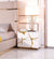 Modrest Aspen Modern White & Gold 2 Drawer Nightstand