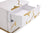 Modrest Aspen Modern White & Gold 2 Drawer Nightstand