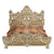 ACME Seville Tan PU & Gold Finish Eastern King Bed Model BD00451EK