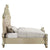 ACME Vatican PU Leather, Light Gold & Champagne Silver Finish Eastern King Bed Model BD00461EK