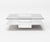 Modrest Clarion Modern White & Clear Glass Coffee Table