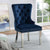 Furniture Of America Jewett Blue Contemporary Chair, Blue (2 In Box) Model CM-AC261NV-2PK