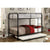Furniture Of America Brocket Black Contemporary Metal Full Full Bunk Bed Model CM-BK1035F-BK-BED