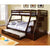 Furniture Of America Ellington Dark Walnut Transitional Twin Full Bunk Bed Model CM-BK611EX-BED