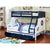 Furniture Of America Nautia Blue/White Novelty Twin Full Bunk Bed Model CM-BK629-BED