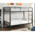 Furniture Of America Clement Black Contemporary Metal Twin Twin Bunk Bed Model CM-BK928TT-BED