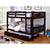 Furniture Of America Cameron Dark Walnut Transitional Full Full Bunk Bed Model CM-BK929F-EX-BED