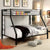 Furniture Of America Claren Black Contemporary Twin Queen Bunk Bed Model CM-BK939TQ-BED