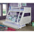 Furniture Of America Hoople White Transitional Twin Full Bunk Bed With Trundle Model CM-BK963WH-BED-TR