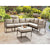 Furniture Of America Aleisha Gray/Beige Contemporary Patio Sectional Model CM-OS2599-SECT
