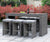 Furniture Of America Ismay Gray Contemporary Patio Umbrella Table Model CM-OT1847-BT
