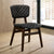 Furniture Of America Shayna Walnut/Gray Mid-Century Modern Side Chair With Fabric Back (2 In Box) Model CM3139MC-2PK