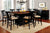 Furniture Of America Sabrina Black/Cherry Transitional 9-Piece Dining Table Set With Stools Model CM3199BC-PT-9PC-ST