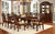 Furniture Of America Elana Brown Cherry Traditional 9-Piece Dining Table Set (2 Arm Chair + 6 Side Chair) Model CM3212T-9PC