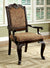Furniture Of America Bellagio Brown Cherry/Brown Traditional Fabricarm Chair (2 In Box) Model CM3319F-AC-2PK
