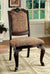 Furniture Of America Bellagio Brown Cherry/Brown Traditional Fabricside Chair (2 In Box) Model CM3319F-SC-2PK