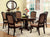 Furniture Of America Bellagio Brown Cherry Traditional 7-Piece Dining Table Set Model CM3319RT-7PC-FABRIC