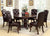 Furniture Of America Bellagio Brown Cherry Traditional Table + 4 Leatherette Chairs Model CM3319RT-5PC-LEATHER