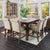 Furniture Of America Sania Rustic Oak Rustic 7-Piece Counter Height Dining Table Set Model CM3324A-PT-54-7PC