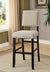 Furniture Of America Sania Antique Black/Beige Rustic Bar Chair (2 In Box) Model CM3324BK-BC-2PK