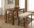 Furniture Of America Sania Rustic Oak Rustic 4-Piece Counter Height Table Set With Bench Model CM3324PT-4PC