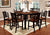 Furniture Of America Dover Black/Cherry Transitional 9-Piece Counter Height Dining Table Set Model CM3326BC-PT-9PC