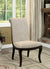 Furniture Of America Ornette Espresso/Beige Transitional Side Chair (2 In Box) Model CM3353SC-2PK