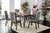 Furniture Of America Abelone Gray Rustic 7-Piece Dining Table Set Model CM3354GY-T-7PC