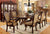 Furniture Of America Medieve Cherry Traditional 7-Piece Dining Table Set (2 Arm Chair + 4 Side Chair) Model CM3557CH-T-7PC