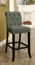 Furniture Of America Sania Gray/Antique Black Rustic Bar. Chair, Gray (2 In Box) Model CM3564GY-BC-2PK
