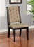 Furniture Of America Patience Dark Walnut/Beige Rustic Side Chair (2 In Box) Model CM3577WN-SC-2PK
