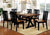 Furniture Of America Alana Antique Oak/Black Transitional 7-Piece Dining Table Set Model CM3668T-7PC
