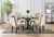 Furniture Of America Alfred Antique Black/Ivory Rustic 5-Piece Round Dining Table Set Model CM3735RT-5PC-IV