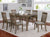 Furniture Of America Astilbe Warm Gray/Taupe Transitional 7-Piece Dining Table Set Model CM3739T-7PC