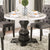 Furniture Of America Elfredo White/Antique Black Rustic Round Table Model CM3755RT-TABLE