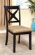 Furniture Of America Liberta Black/Beige Transitional Side Chair (2 In Box) Model CM3776SC-2PK