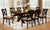 Furniture Of America Liberta Dark Oak/Black/Beige Transitional 9-Piece Dining Table Set Model CM3776T-9PC