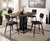 Furniture Of America Dicarda Distressed Walnut/Sand Black Industrial 5-Piece Dining Table Set Model CM3789BK-PT-5PC