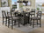 Furniture Of America Vicky Gray Transitional Counter Height Dining Table Model CM3794PT-TABLE