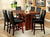 Furniture Of America Bonneville Brown Cherry Transitional 7-Piece Counter Height Dining Table Set Model CM3824PT-7PC