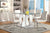 Furniture Of America Lodia White Contemporary 7-Piece Dining Table Set Model CM3825WH-T-7PC