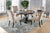 Furniture Of America Nerissa Antique Black/Beige Rustic 4-Piece Dining Table Set With Bench Model CM3840RT-4PC-3564