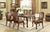 Furniture Of America Johannesburg Brown Cherry/Brown Transitional 7-Piece Dining Table Set (2 Arm Chair + 4 Side Chair) Model CM3873T-7PC
