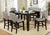Furniture Of America Teagan Dark Walnut Transitional 7-Piece Dining Table Set Model CM3911PT-7PC