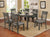 Furniture Of America Hillsview Gray Transitional 7-Piece Dining Table Set Model CM3916GY-T-60-7PC