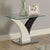 Furniture Of America Sloane White/Dark Gray/Chrome Contemporary End Table Model CM4244E-TABLE