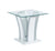 Furniture Of America Staten Glossy White/Chrome Contemporary End Table Model CM4372WH-E-PK
