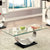 Furniture Of America Orla Satin Plated/Black Contemporary Coffee Table Model CM4726C-TABLE