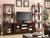 Furniture Of America Melville Cherry Transitional Tv Console + 2 Pier Cabinets Model CM5051-TV-3PC